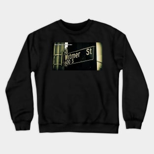 Witmer Street, Los Angeles, California by Mistah Wilson Crewneck Sweatshirt